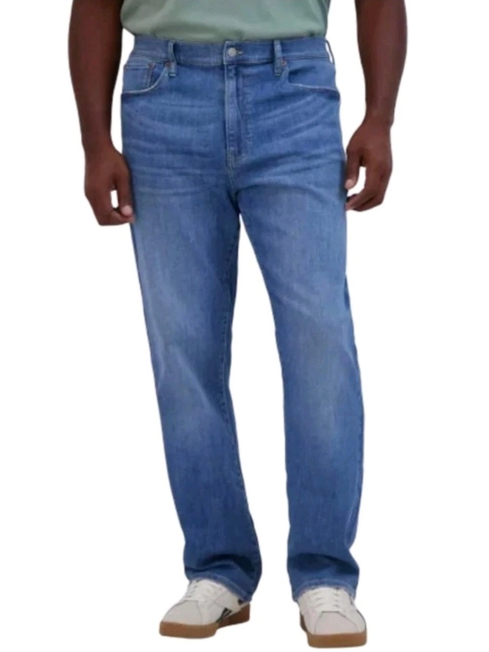 Lucky Brand Mens 223 Straight Stretch Classic 5-Pocket Light Blue Denim Jeans